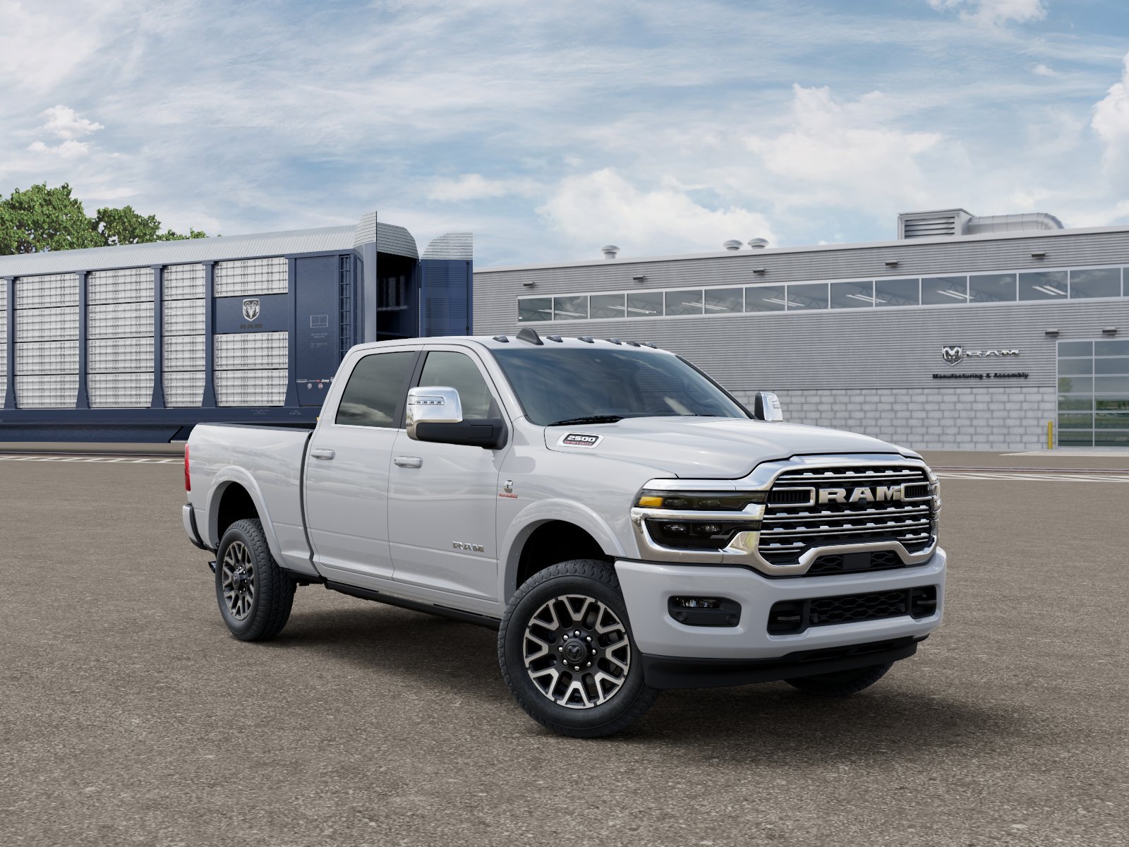 New 2026 Bright White Clear-Coat Exterior Paint RAM Longhorn image 3