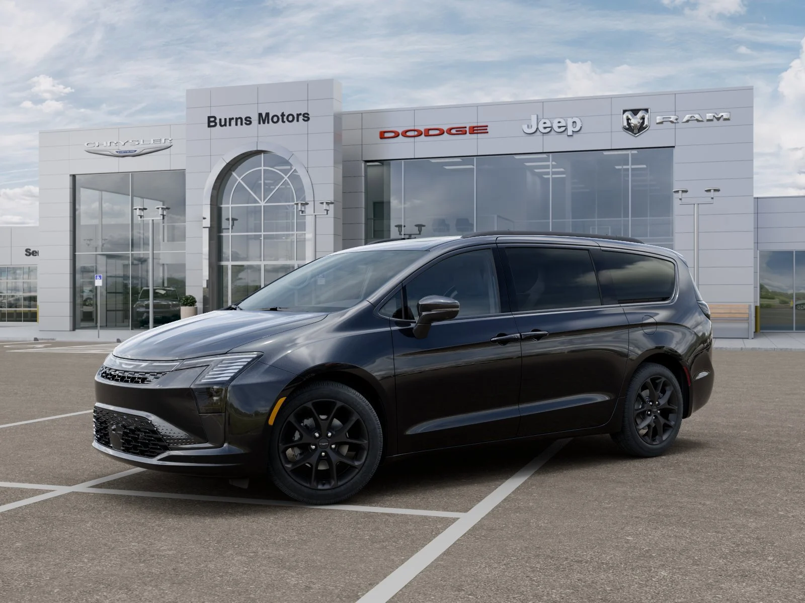 New 2027 Diamond Black Crystal Pearl-Coat Exterior Paint Chrysler Limited S image 2