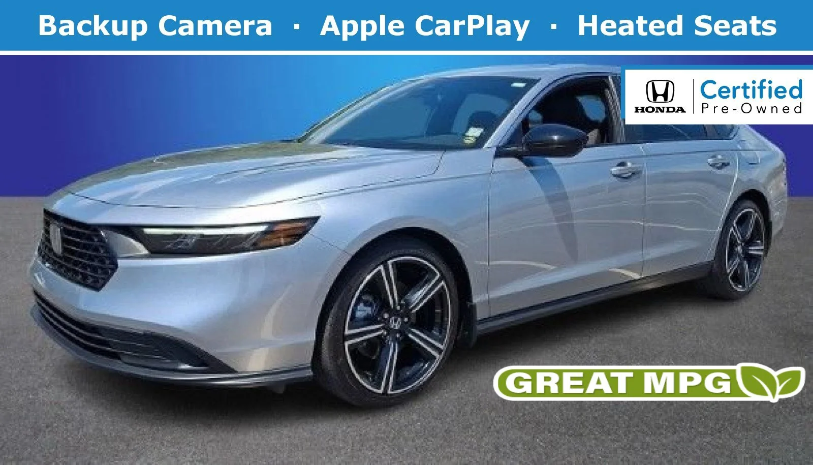 Certified Used 2025 Solar Silver Metallic Honda Sport image 1