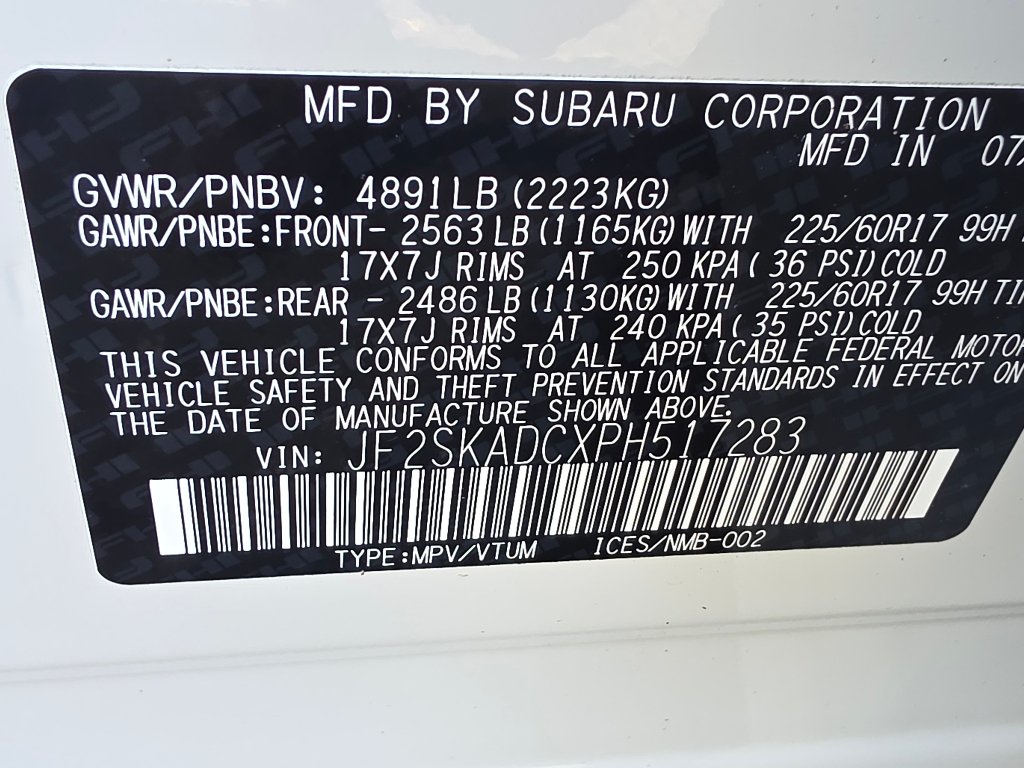 Used 2023 White Subaru Premium image 36