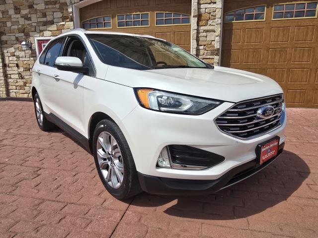 Used 2019 White Platinum Metallic Tri-Coat FORD TITANIUM image 1