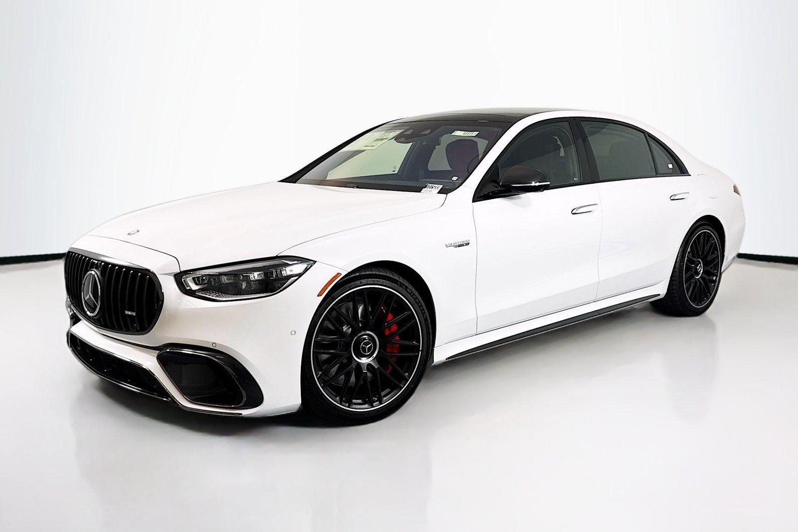 New 2025 Manufaktur Moonlight White Metallic Mercedes-Benz AMG® S 63 E image 1