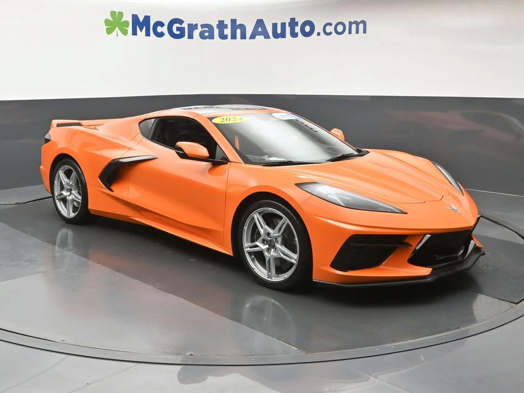 Used 2024 Orange Chevrolet Stingray image 2