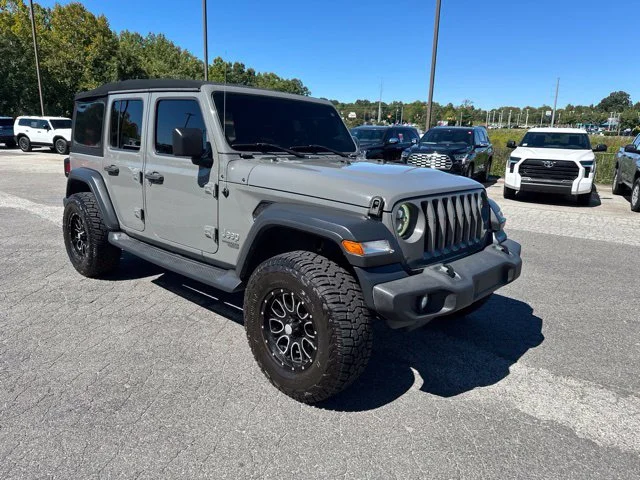Used 2018 Gray Jeep Unlimited Sport S image 1