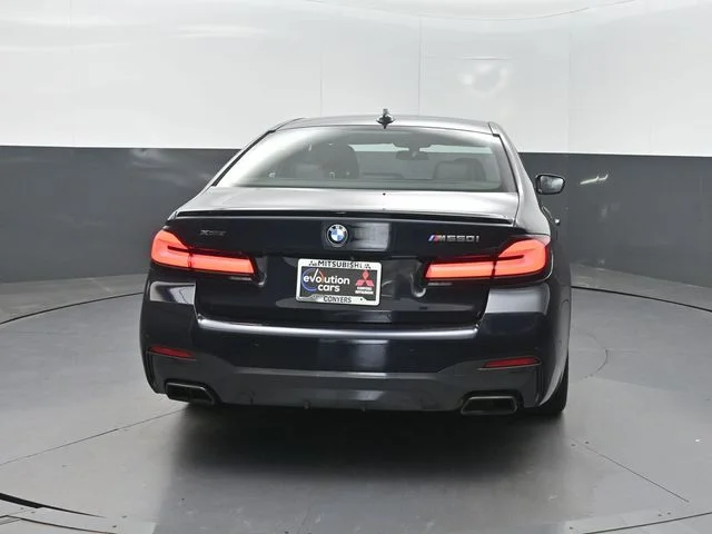 Used 2021 Black BMW M550i xDrive image 30