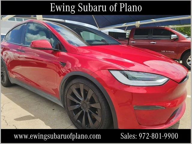 Used 2022 Red Tesla Plaid image 1