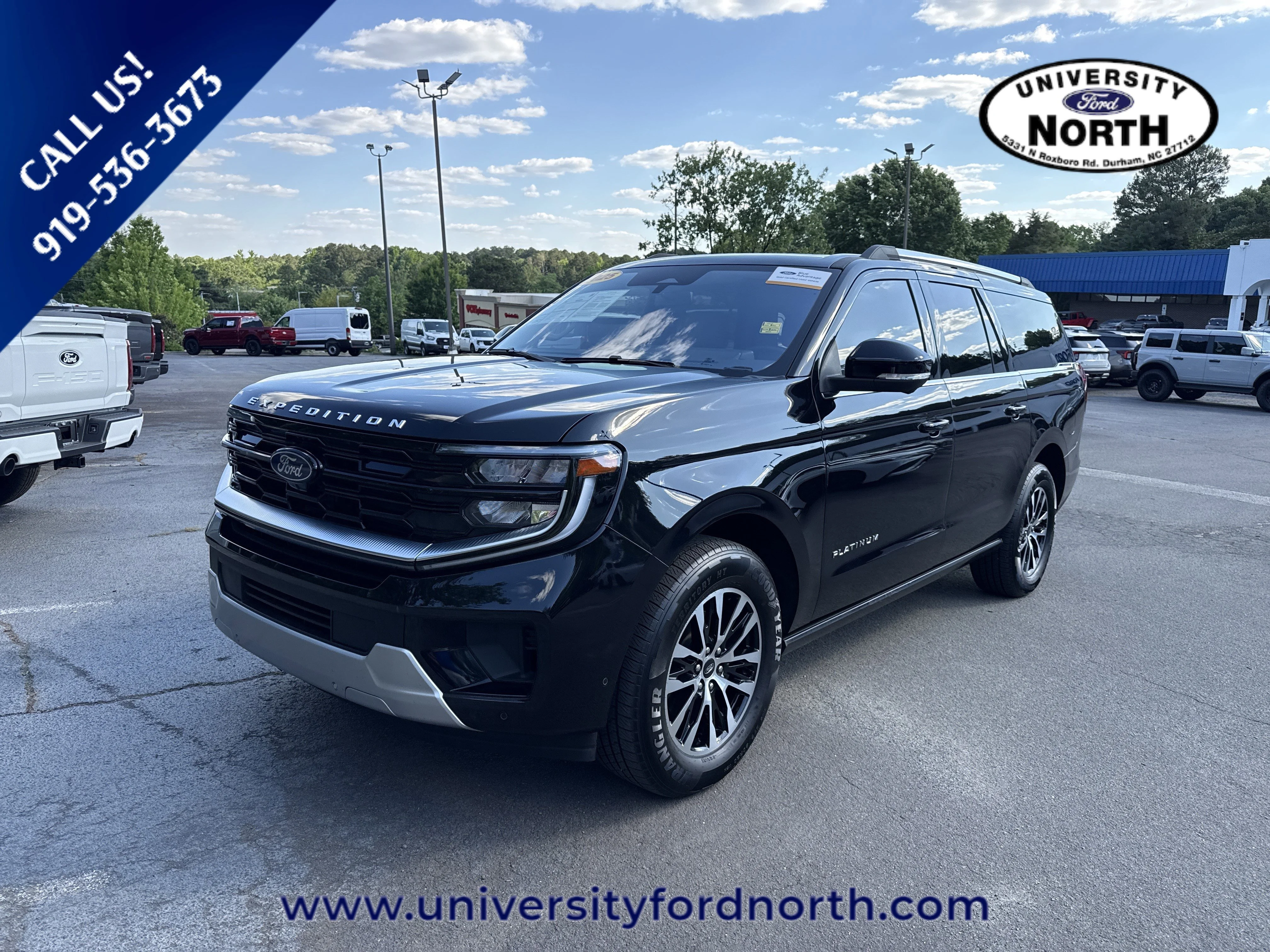 Used 2025 Agate Black Metallic Ford Platinum image 3