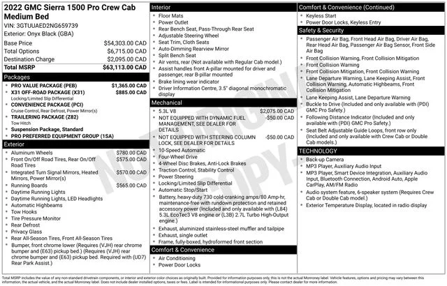 Used 2022 Black GMC Pro image 7