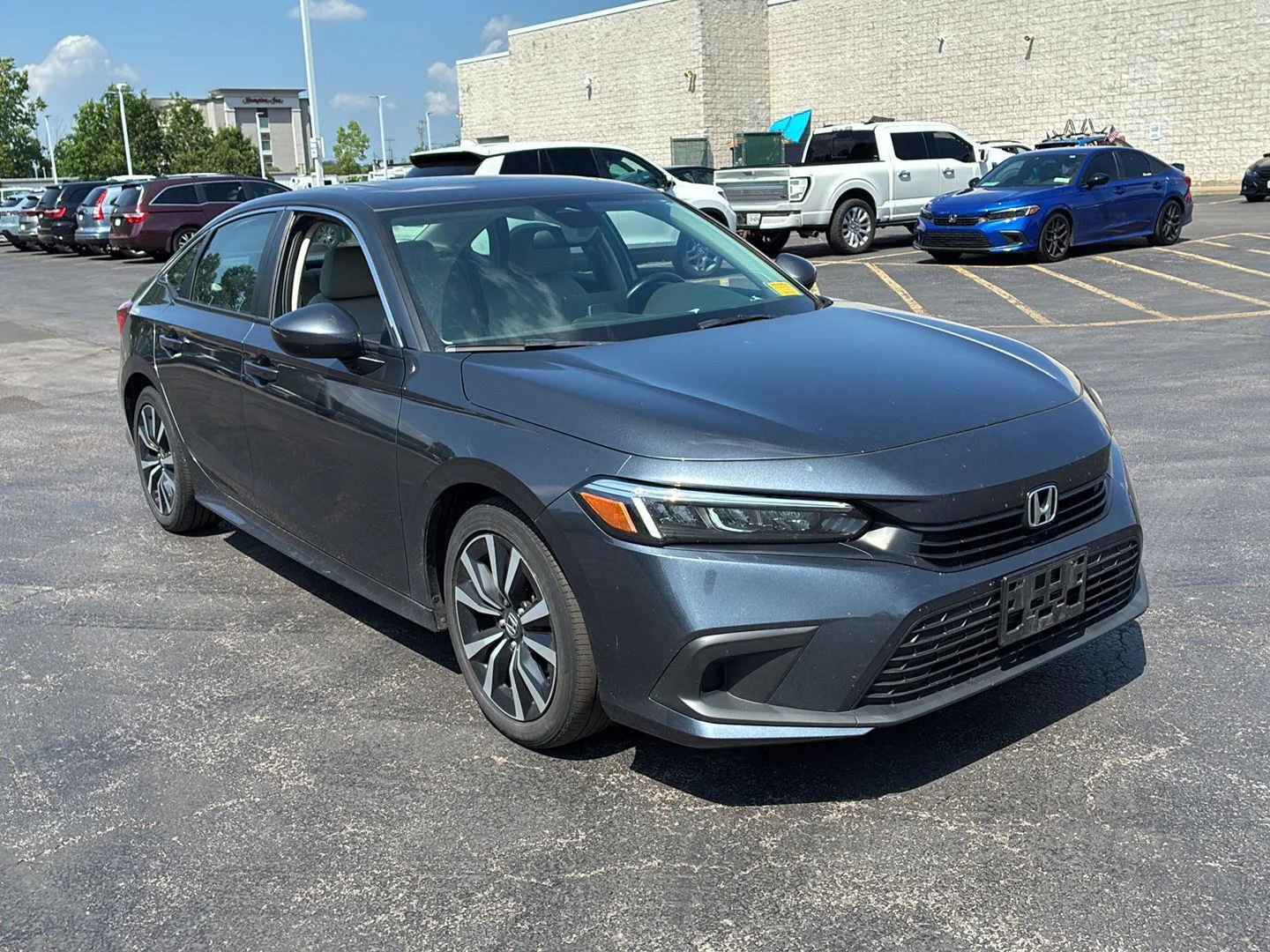 Used 2024 Meteorite Gray Metallic Honda EX image 14