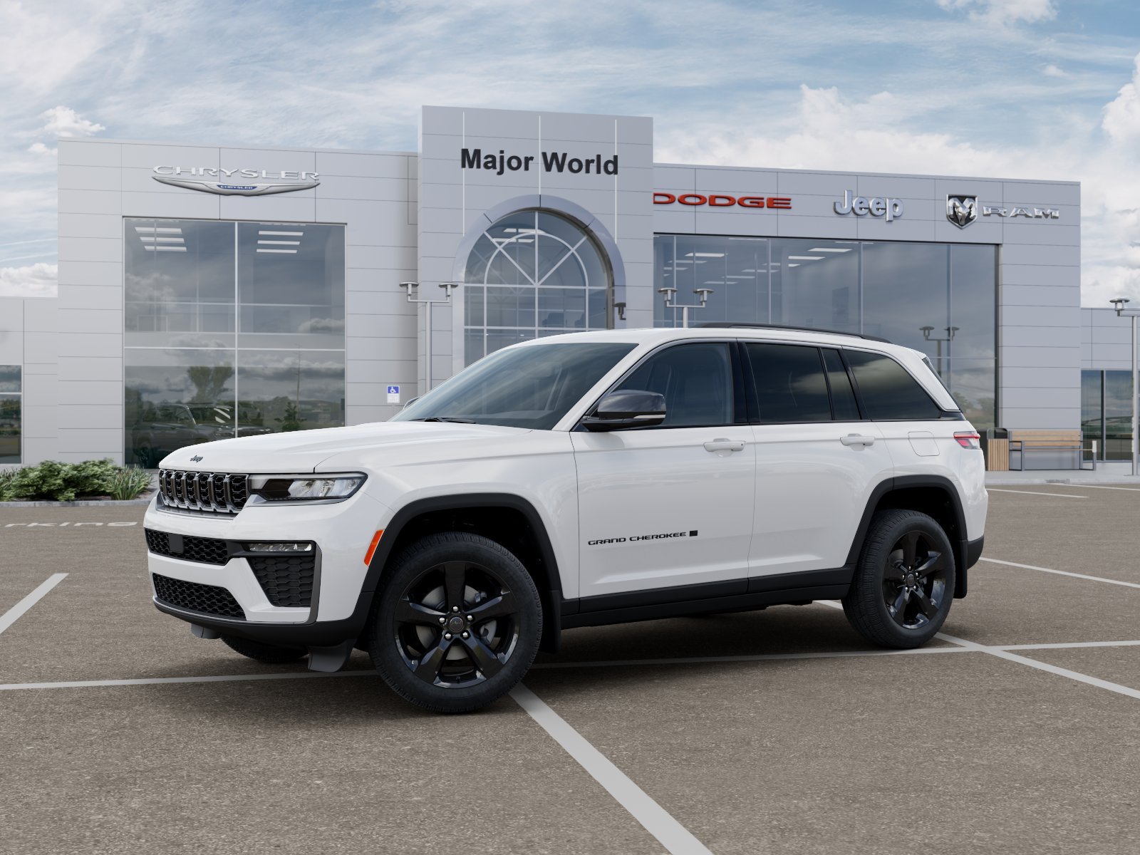 New 2027 Bright White Clear-Coat Paint Jeep Limited image 2
