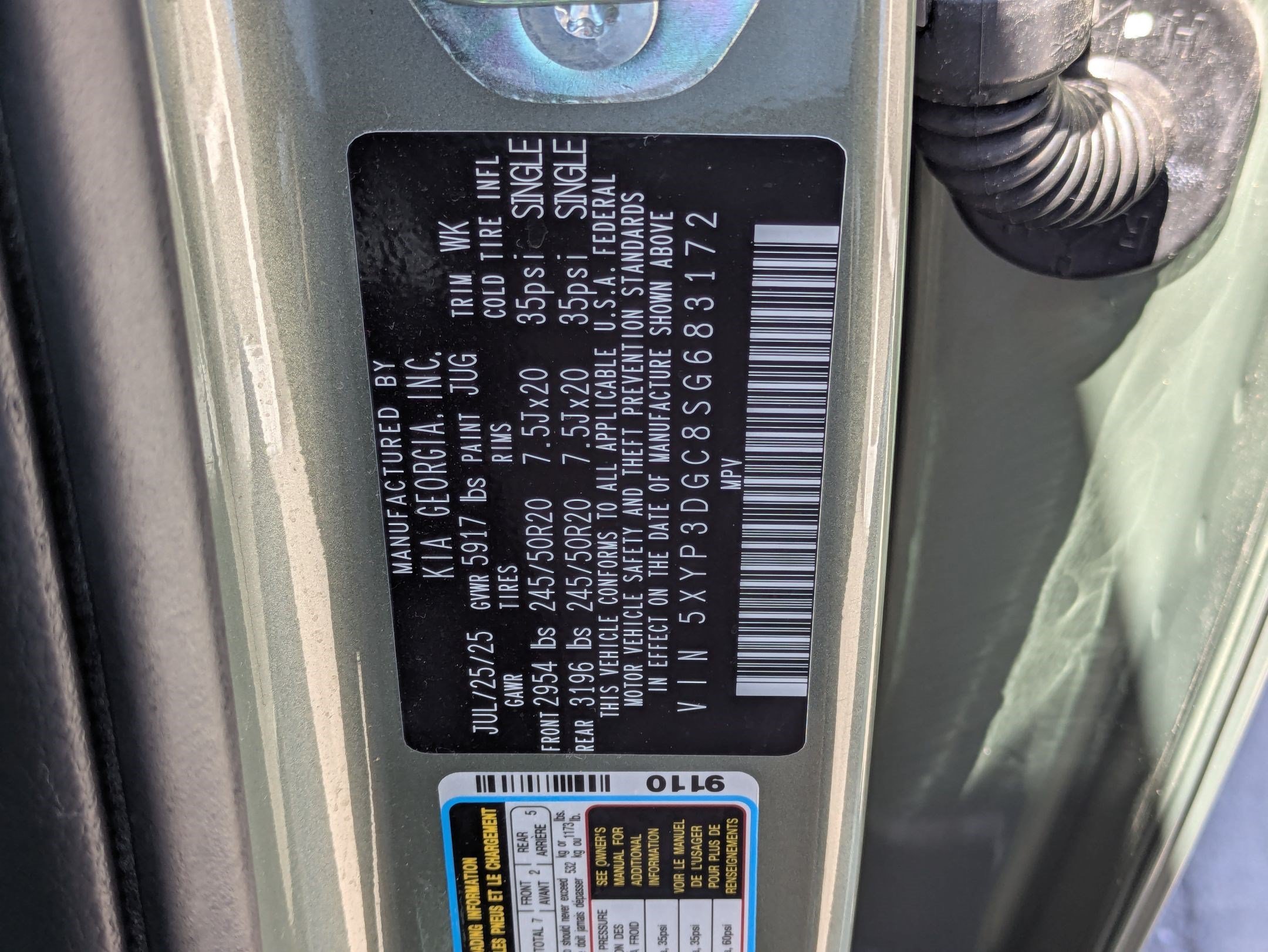 Used 2025 Jungle Green Kia EX X-Line image 37