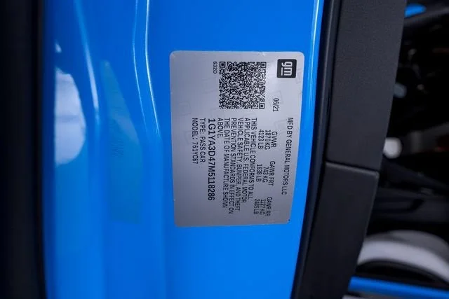 Used 2021 Rapid Blue Chevrolet Stingray image 57