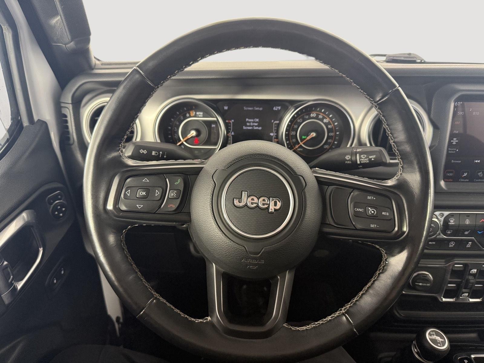 Used 2021 Bright White Clearcoat Jeep 80th Anniversary image 16