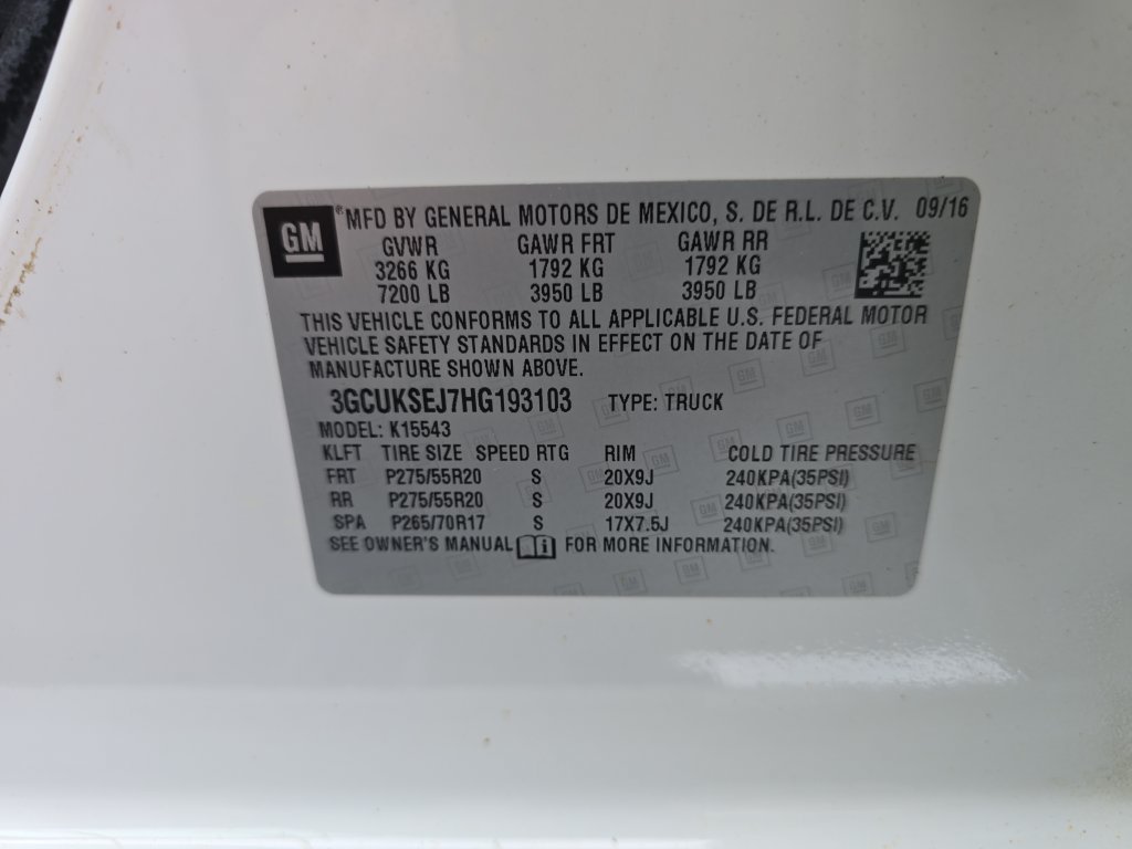 Certified Used 2017 SUMMIT WHITE Chevrolet LTZ image 36