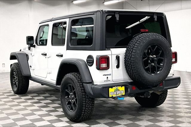 Used 2024 Bright White Clearcoat Jeep Willys 4xe image 2