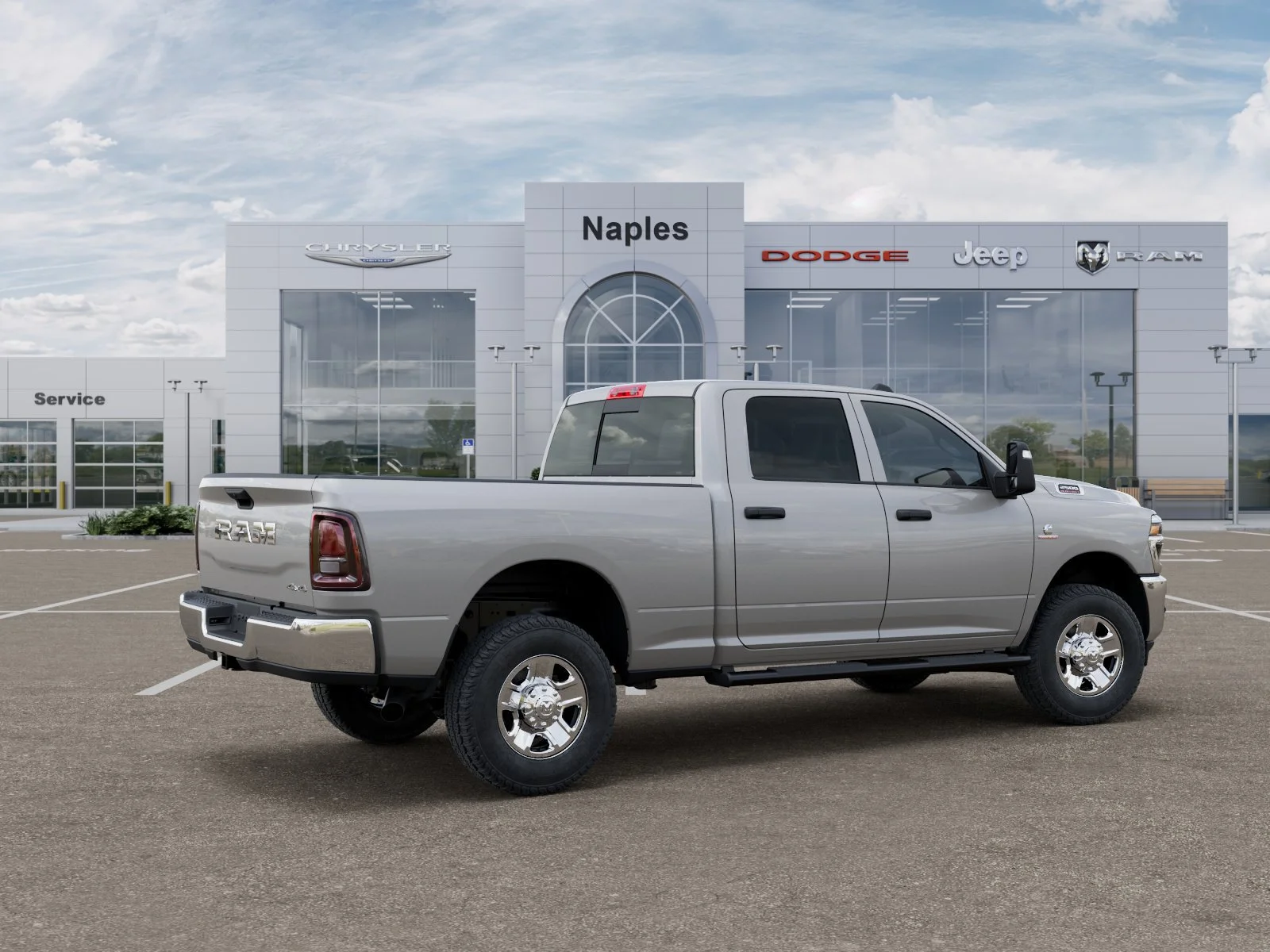 New 2026 Silver-Zynith Exterior Paint RAM Tradesman image 4