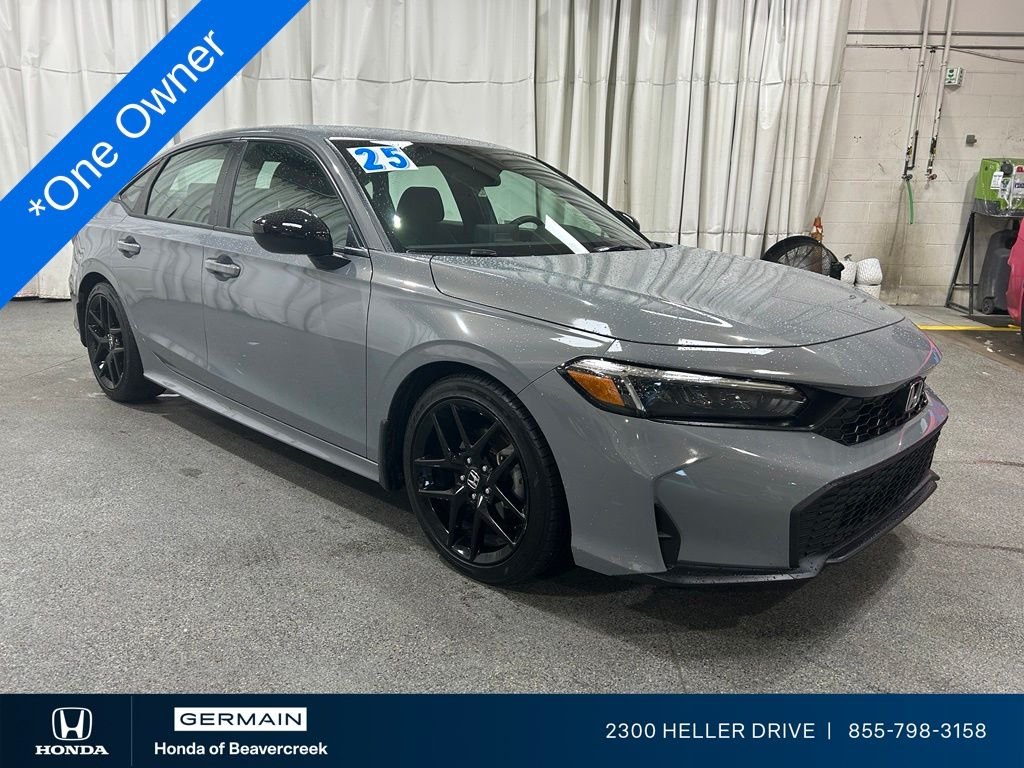 Certified Used 2025 Urban Gray Pearl Honda 4D SPORT image 1