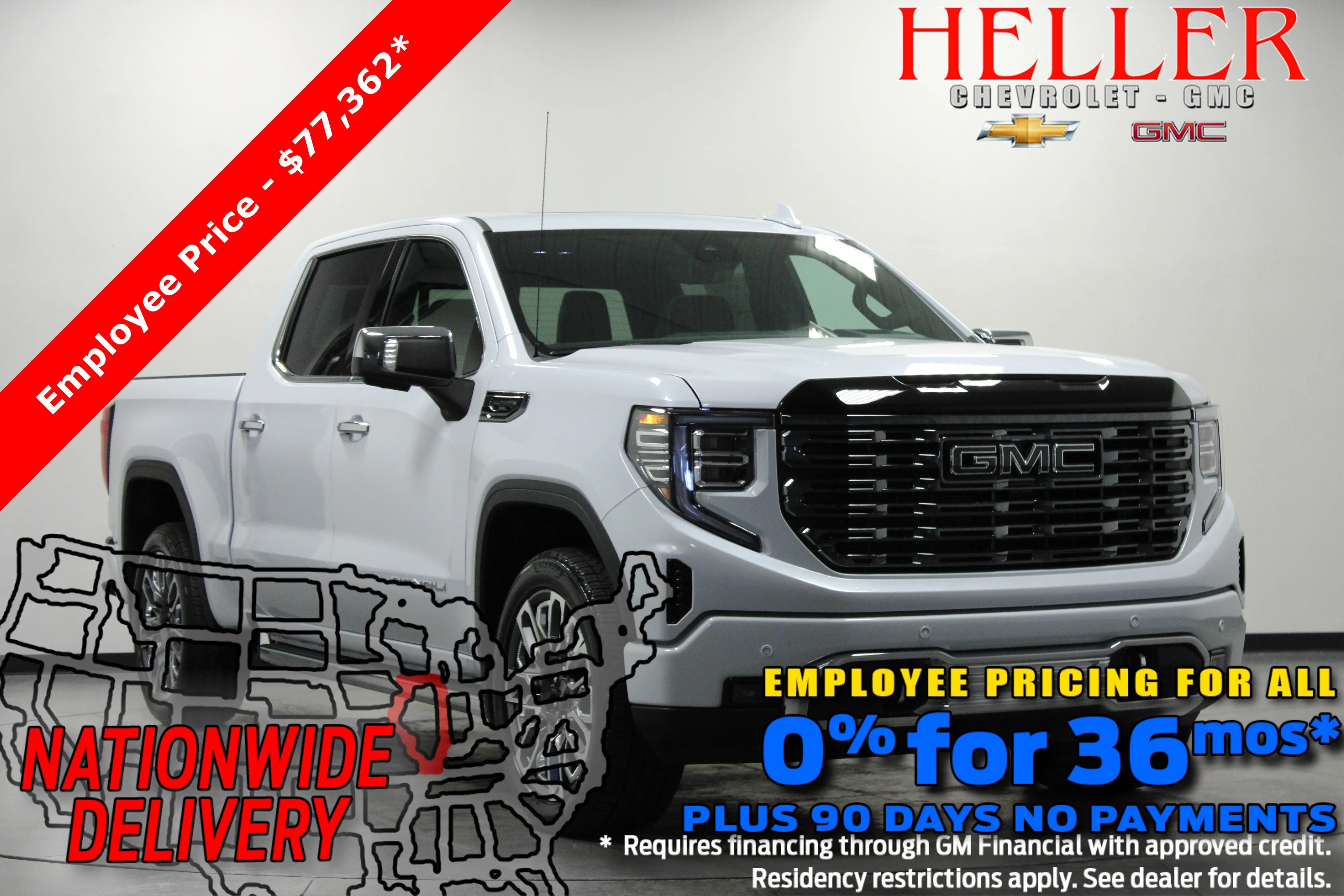 New 2026 Glacier White Tricoat GMC Denali Ultimate image 1