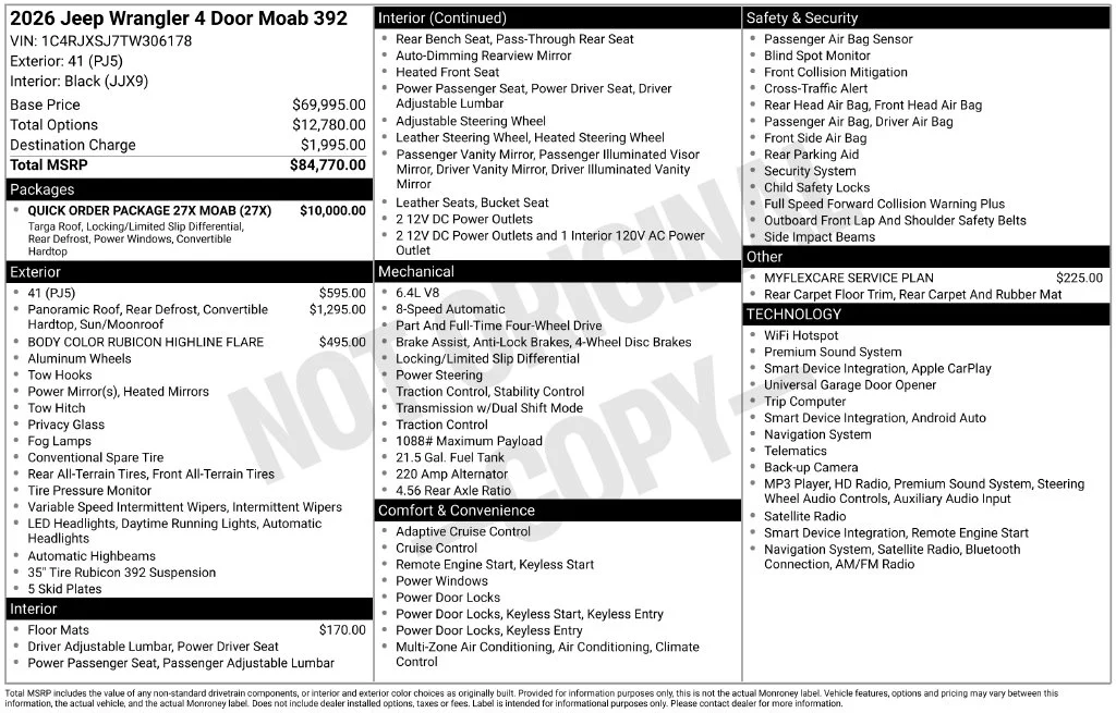 New 2026 Green Jeep Moab 392 image 23
