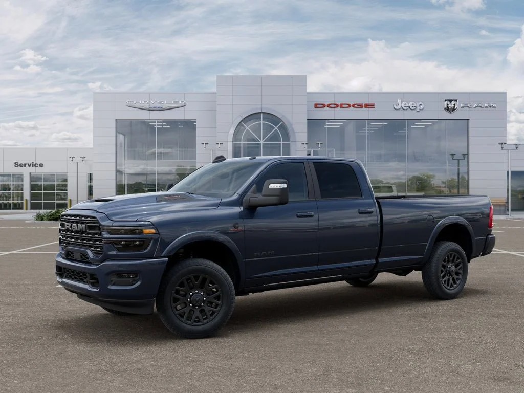 New 2026 Forged Blue Metallic Exterior Paint RAM Limited Longhorn image 2