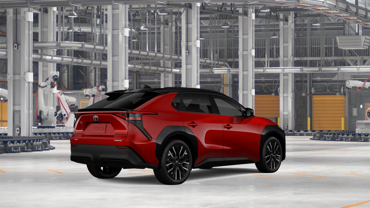 New 2026 Supersonic Red with Midnight Black Metallic roof Toyota Limited image 10
