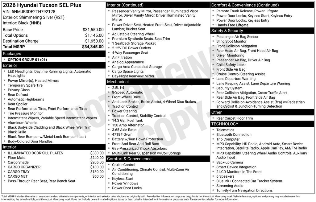 New 2026 Silver Hyundai SEL Plus FWD image 23