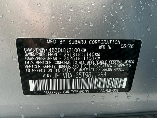 New 2026 ICE SILVER METALLIC Subaru Base image 16