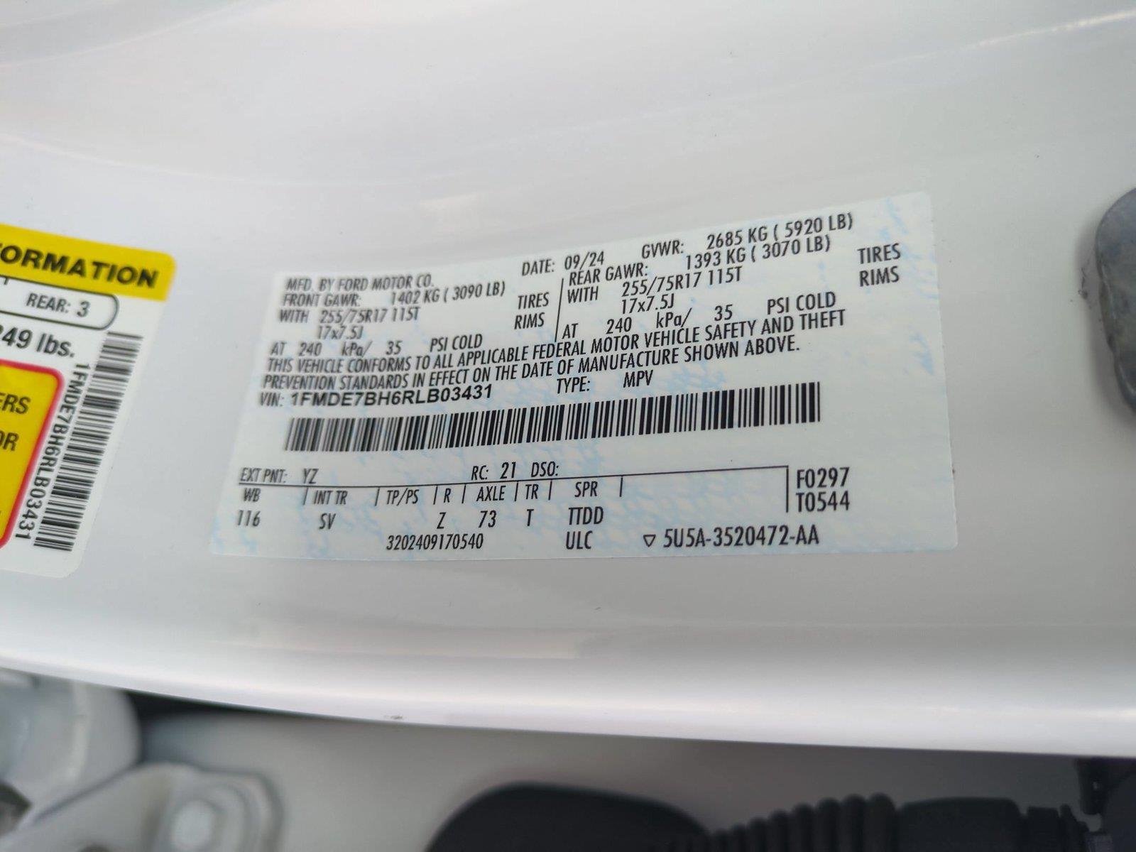 Used 2024 Oxford White Ford Big Bend image 40