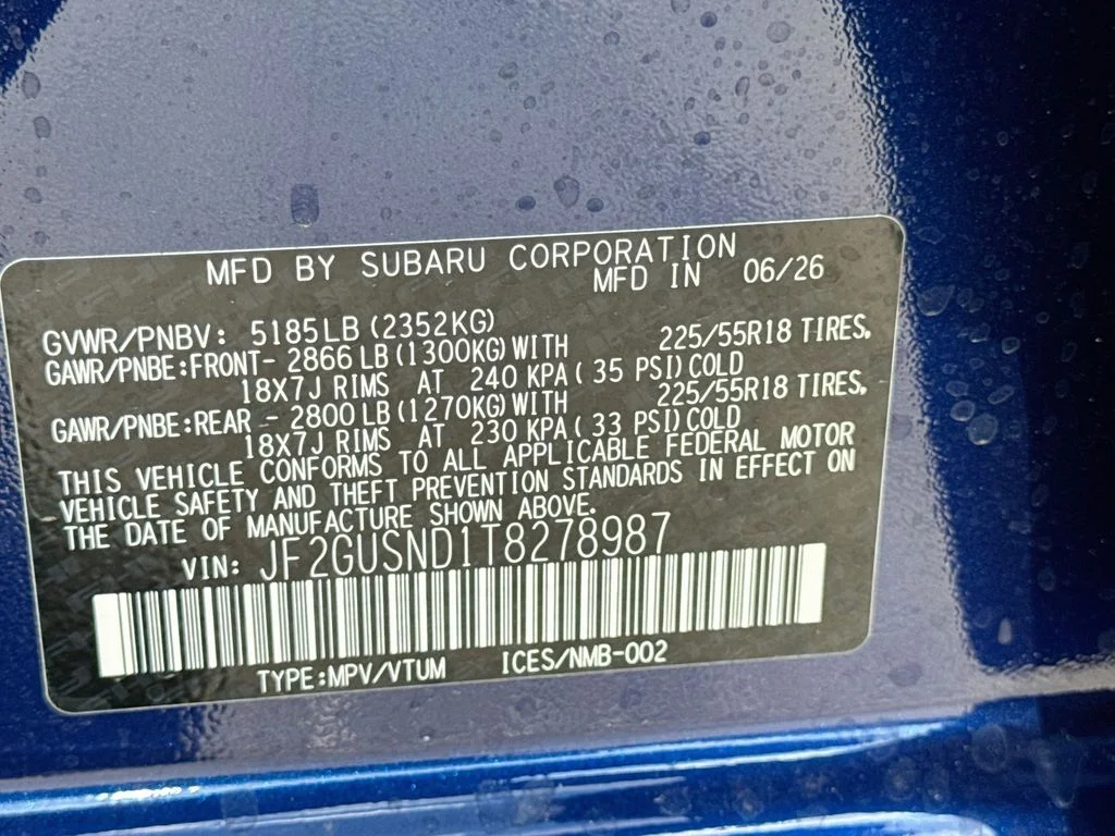 New 2026 Blue Subaru Limited image 41