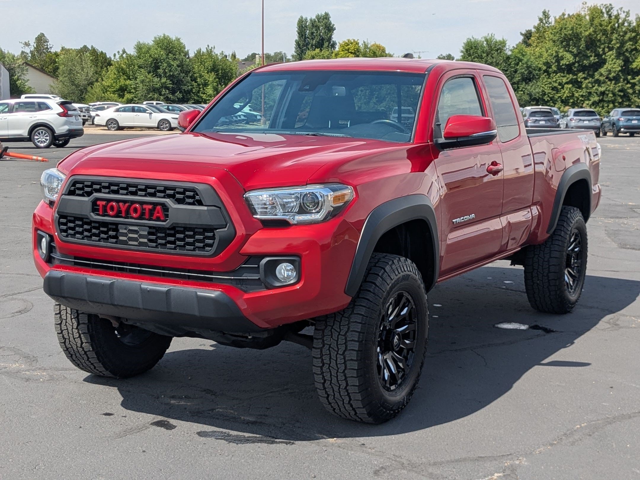 Used 2021 Barcelona Red Metallic Toyota TRD Off Road image 8
