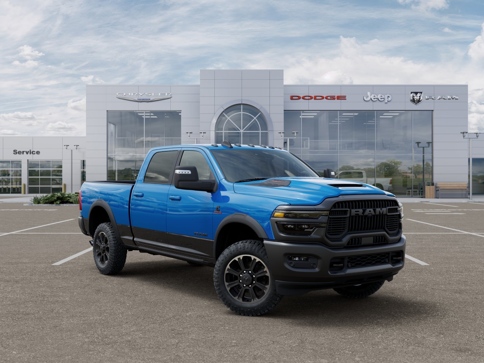 New 2026 Hydro Blue Pearl-Coat Exterior Paint RAM Rebel image 31