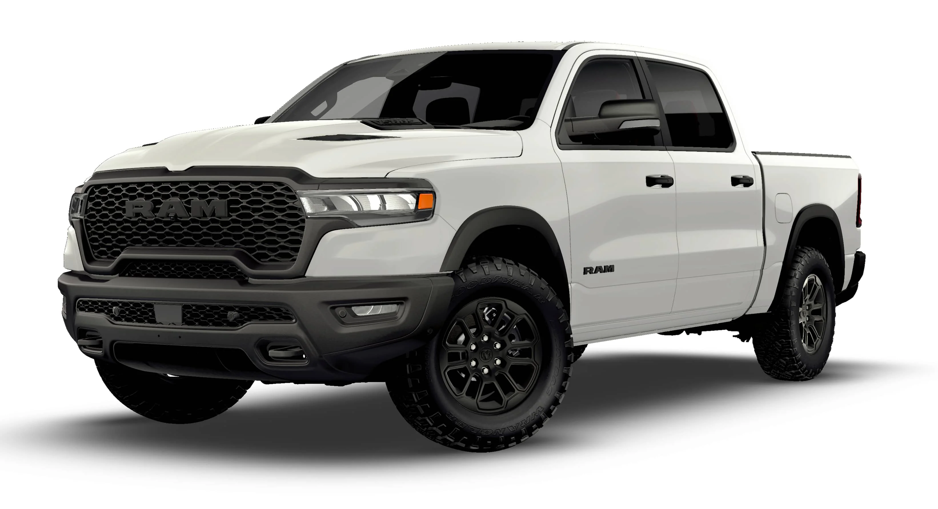 New 2026 Bright White Clear-Coat Exterior Paint RAM REBEL image 13