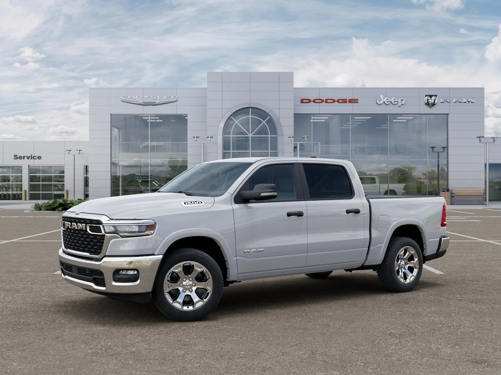 New 2026 Bright White Clear-Coat Exterior Paint RAM Big Horn/Lone Star image 2