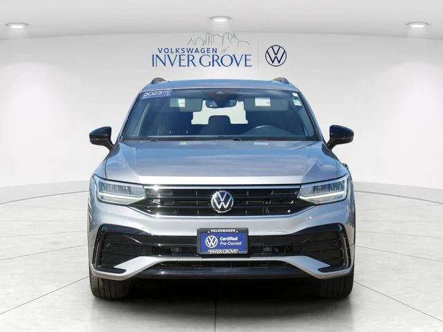 Certified 2023 Volkswagen Tiguan SE R-LINE BLACK with VIN 3VV8B7AX5PM130673 for sale in Inver Grove Heights, Minnesota