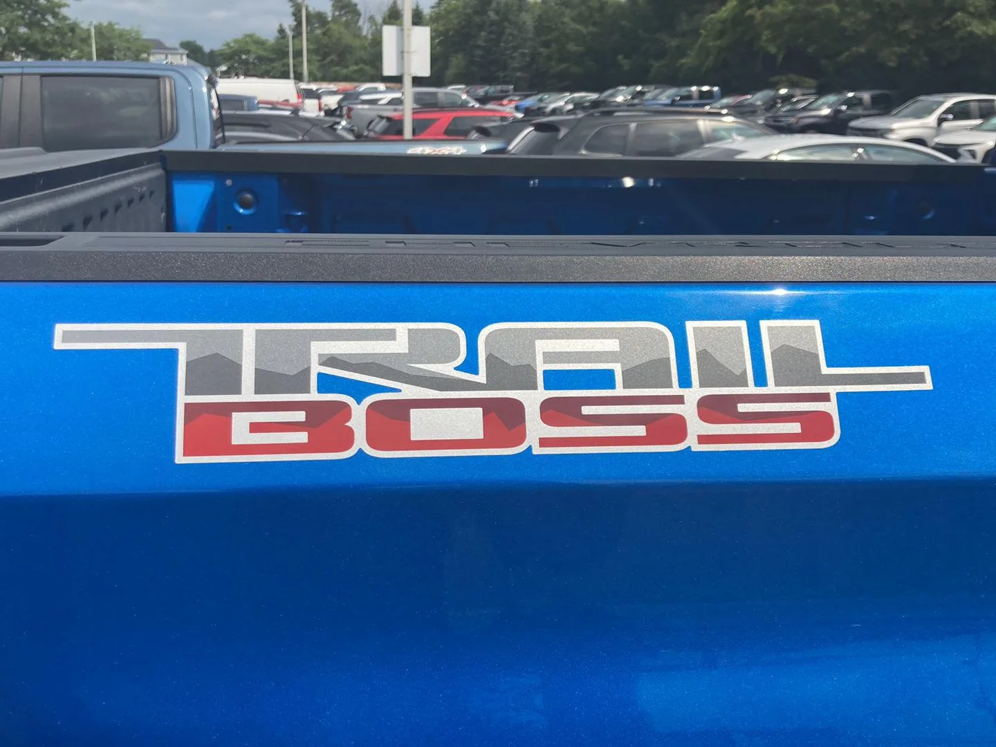 Used 2022 GLACIER BLUE METALLIC Chevrolet Custom Trail Boss image 12