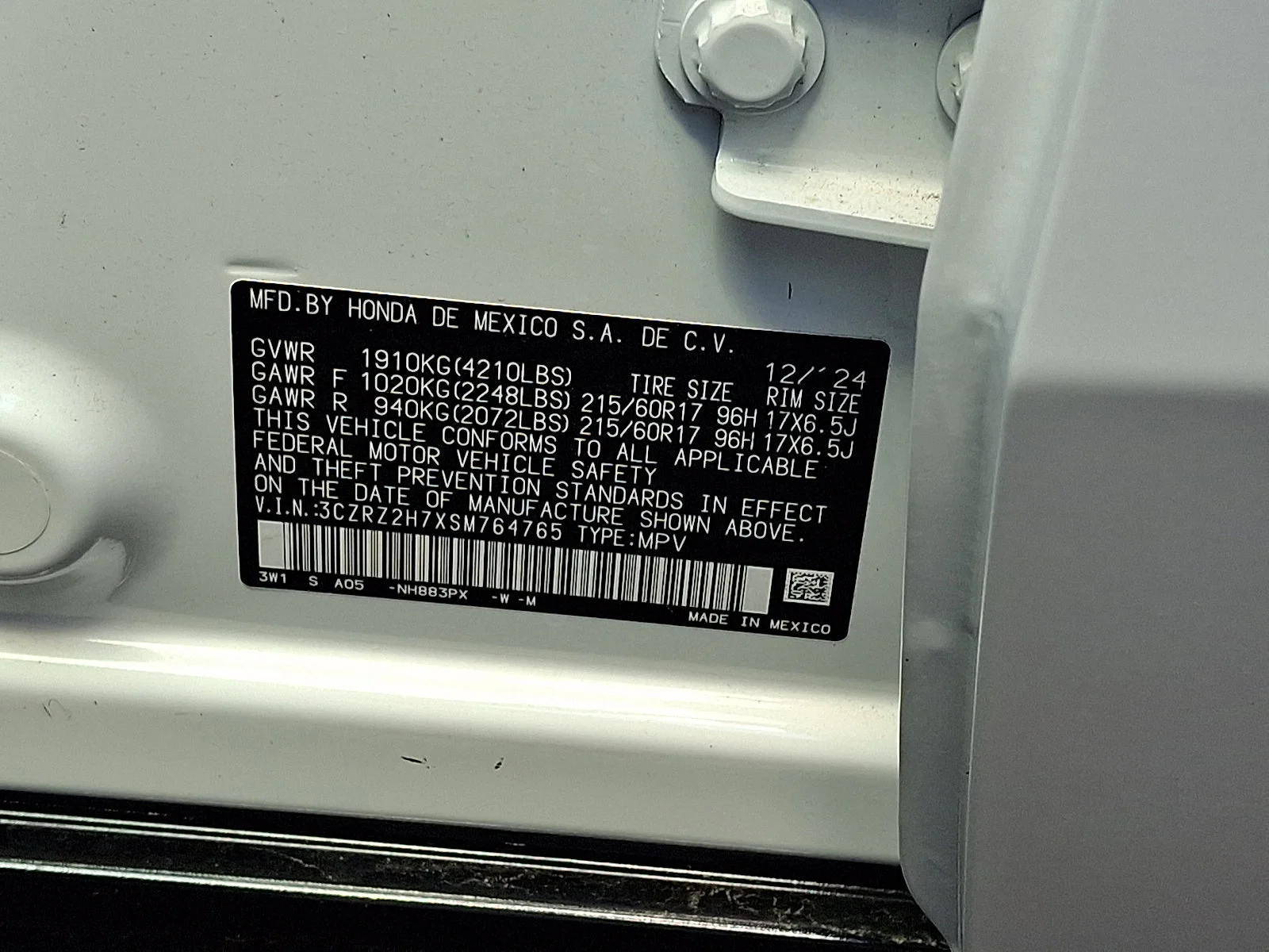 Used 2025 Platinum White Pearl Honda EX-L image 26
