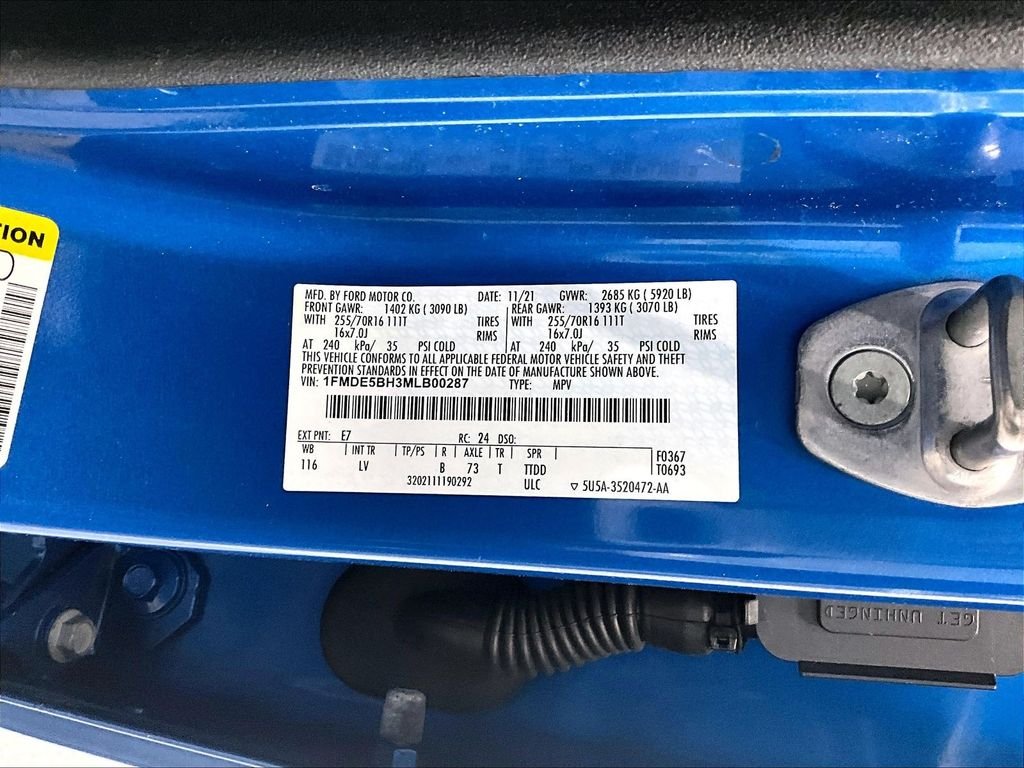 Used 2021 Blue Metallic Ford Base image 33