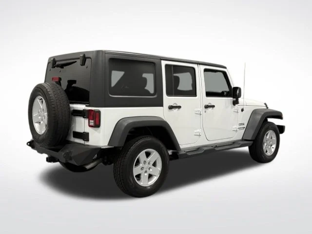 Used 2018 White Jeep Unlimited Sport image 8