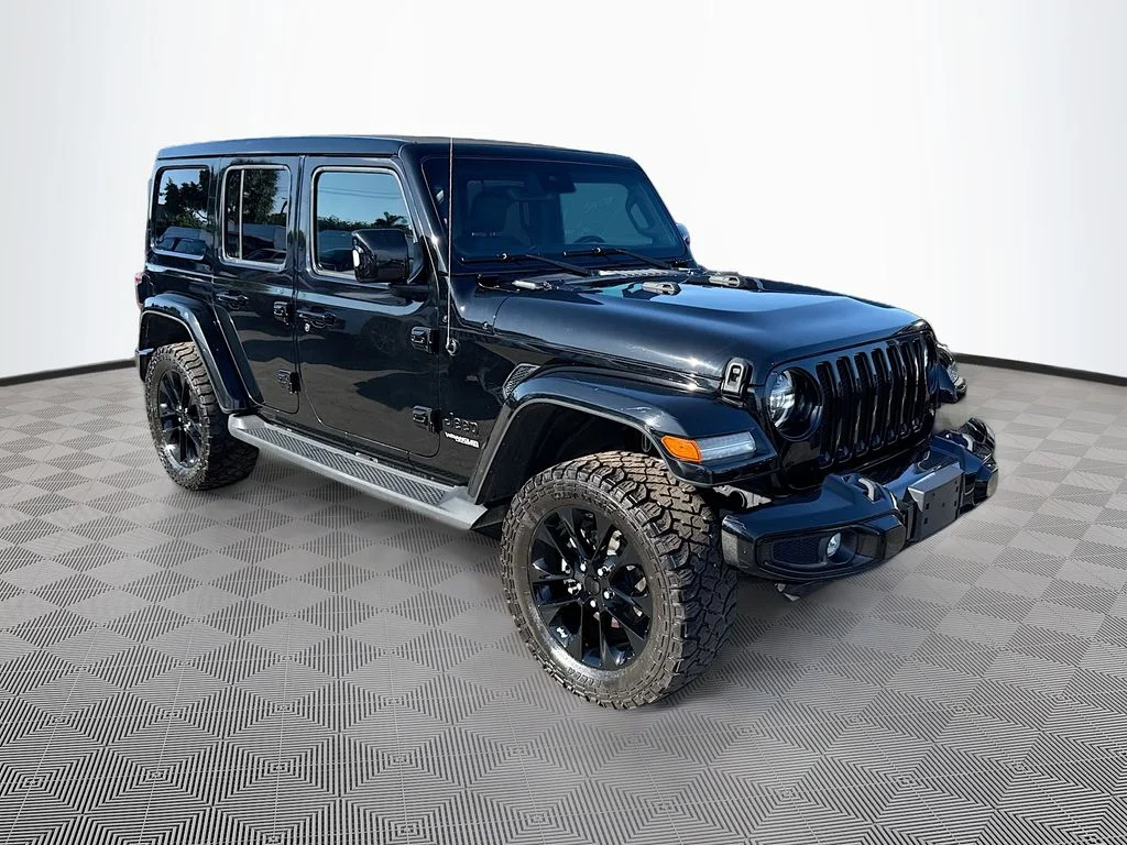 Used 2022 Black Jeep Unlimited Sahara High Altitude image 4