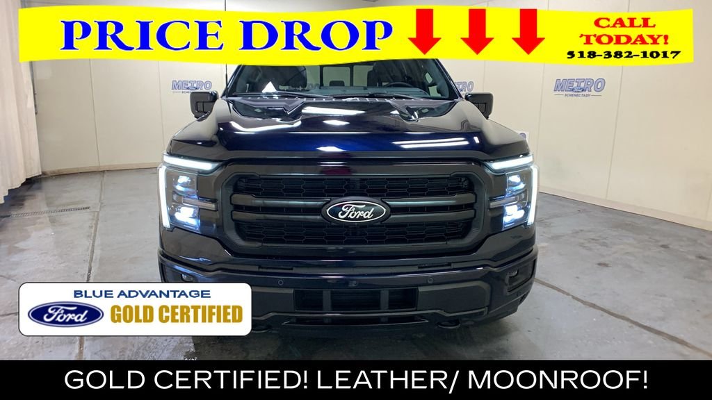 Certified Used 2025 Blue Metallic Ford Lariat image 8