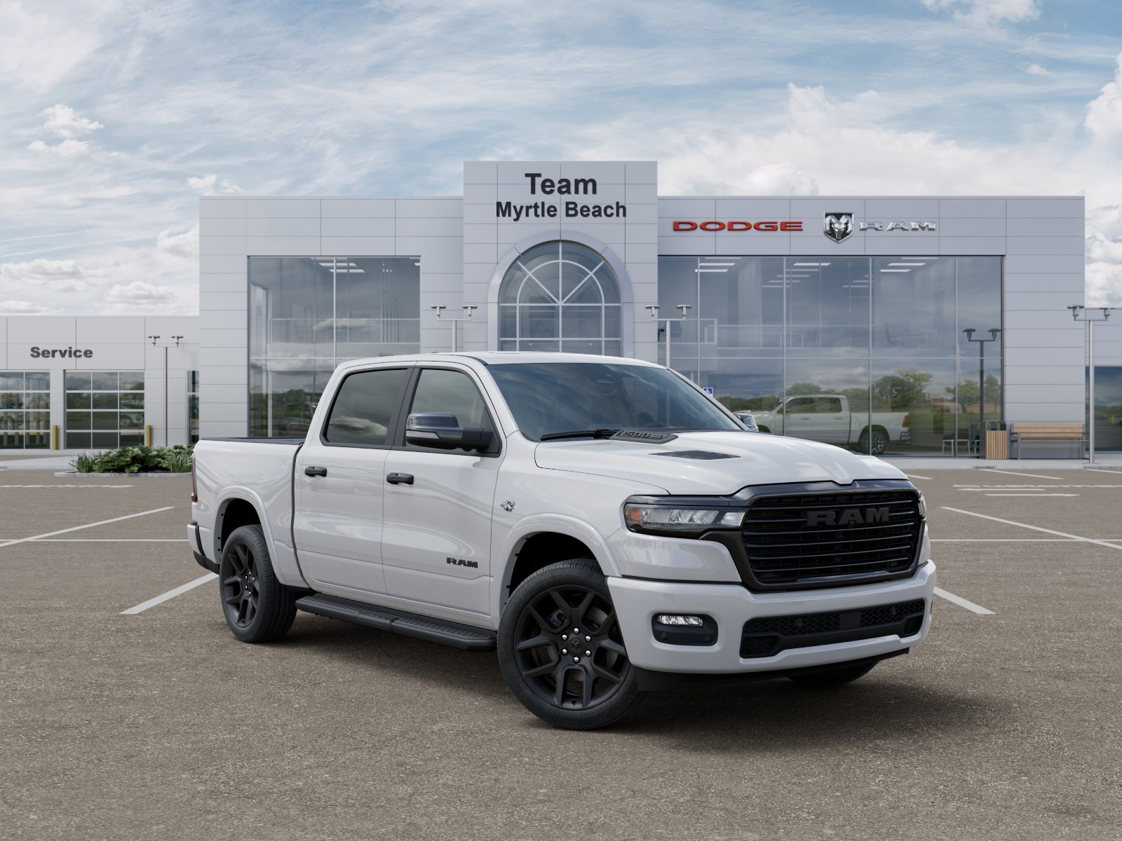 New 2026 Bright White Clear-Coat Exterior Paint RAM Laramie image 35