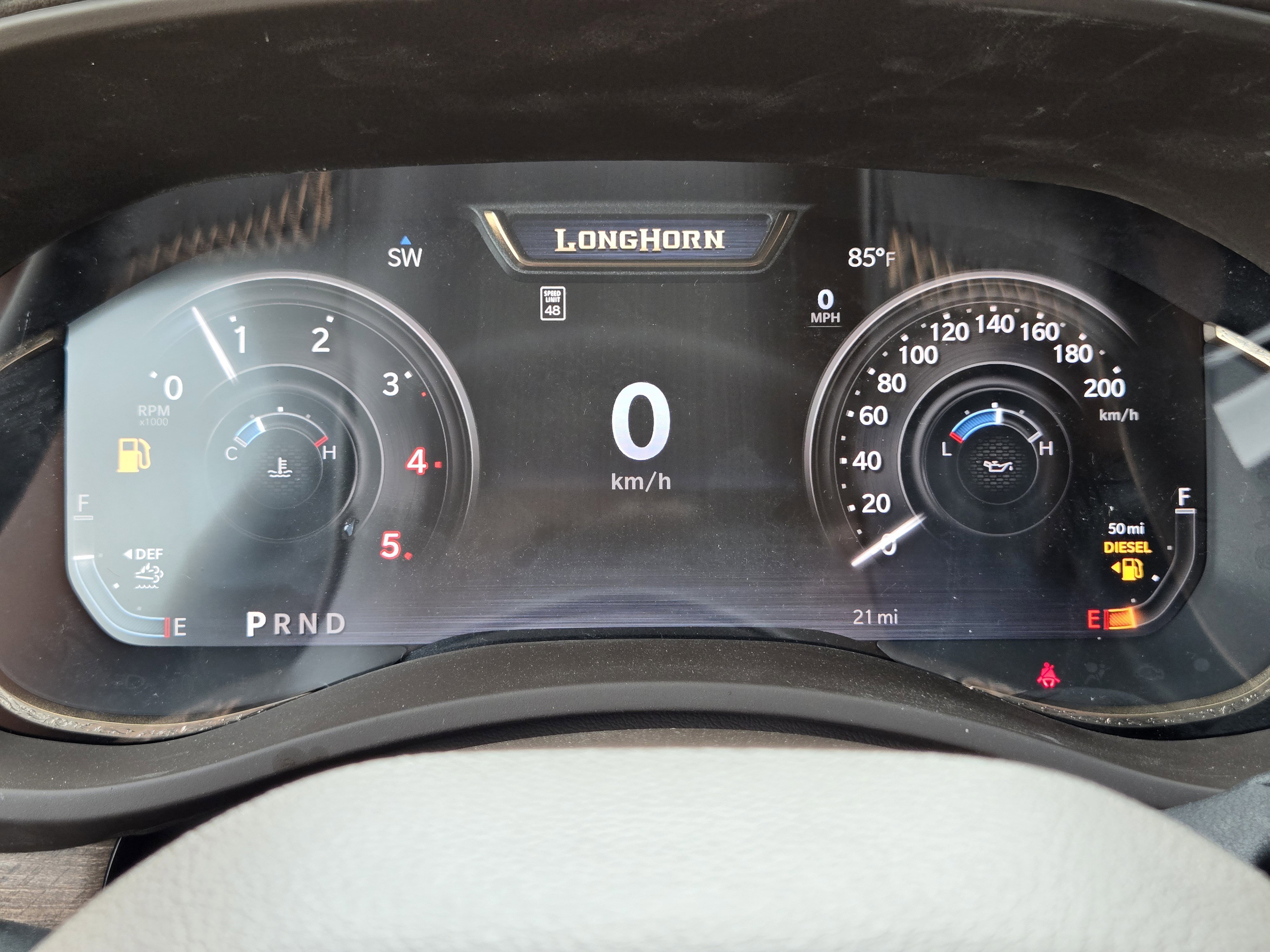 New 2026 Diamond Black Crystal Pearl-Coat Exterior Paint RAM Longhorn image 14