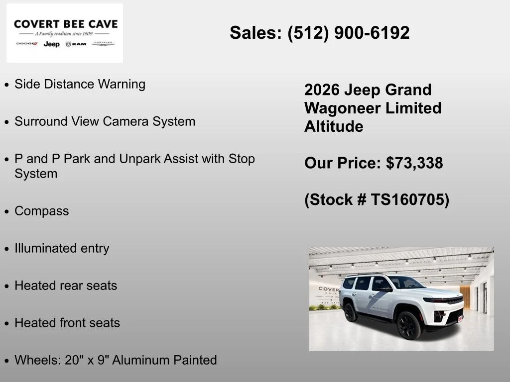 New 2026 Bright White Clear-Coat Exterior Paint Jeep Limited image 31