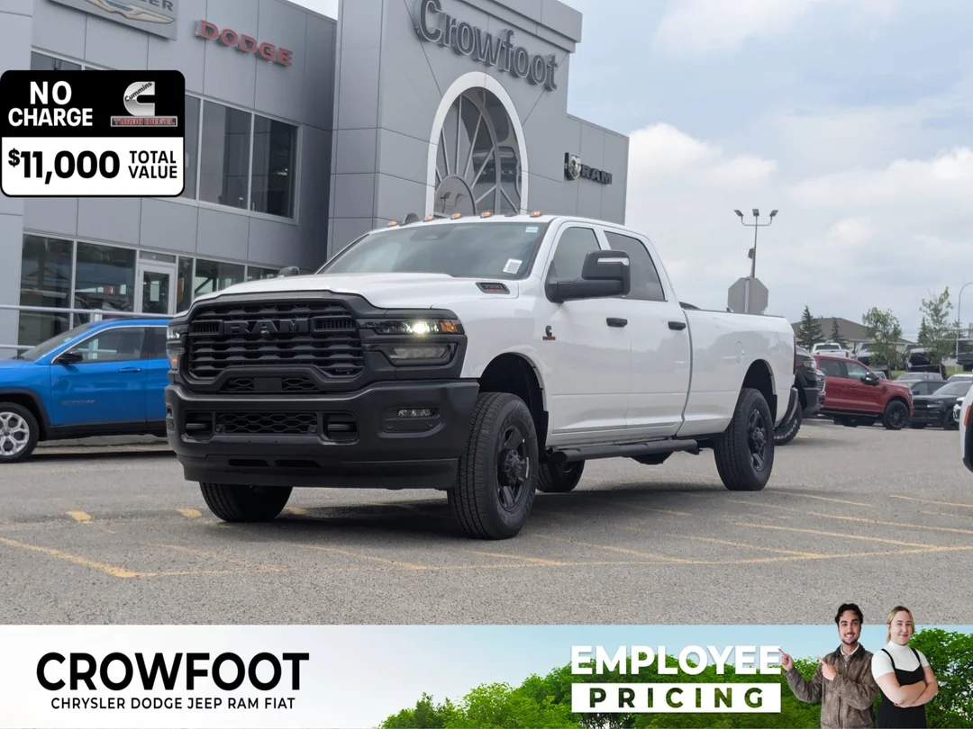New 2026 White RAM Tradesman - - 4x4 - 6.7L Cummins Diesel - 5th Wheel Prep - 12 Uconnect Nav - Tow Mirrors & More! image 1