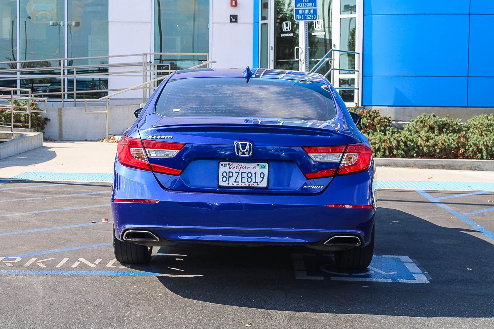 Certified Used 2020 Obsidian Blue Pearl Honda Sport image 7