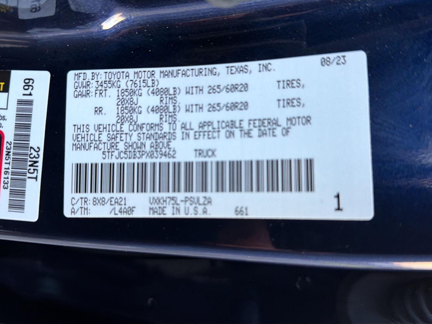 Used 2023 Blueprint Toyota Limited Hybrid image 41