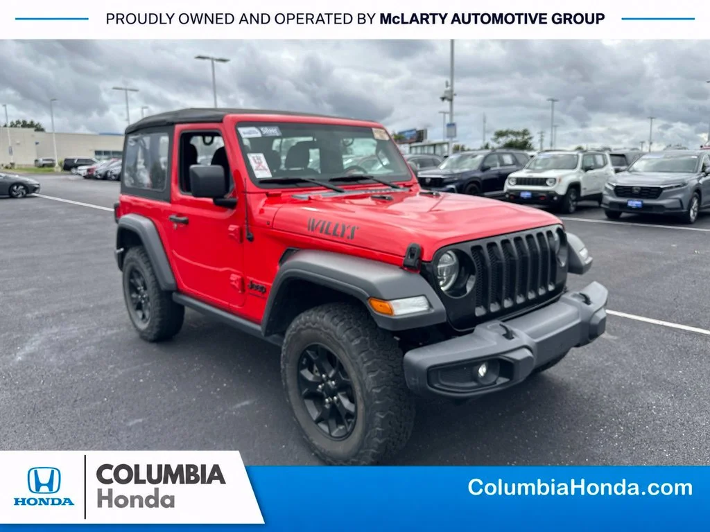 Used 2021 Red Jeep Willys image 1