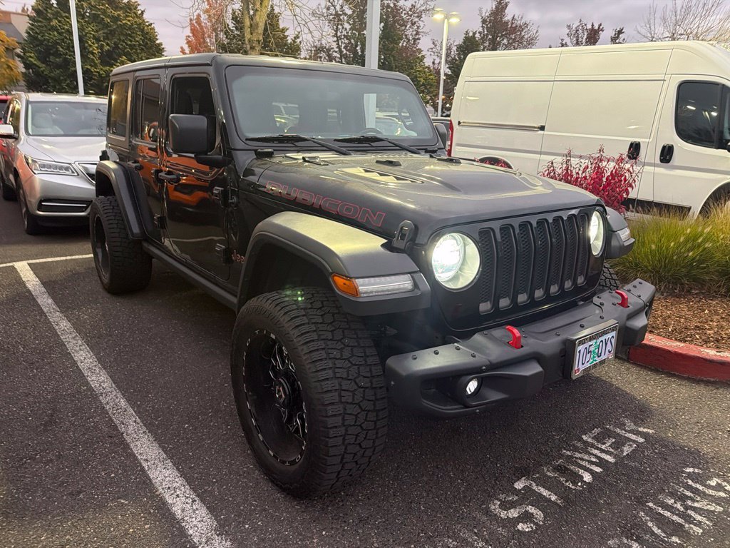 Used 2018 Black Clearcoat Jeep Unlimited Rubicon image 1