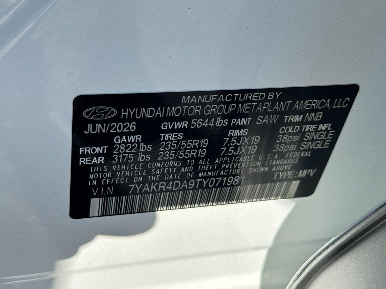 New 2026 White Hyundai Limited image 26