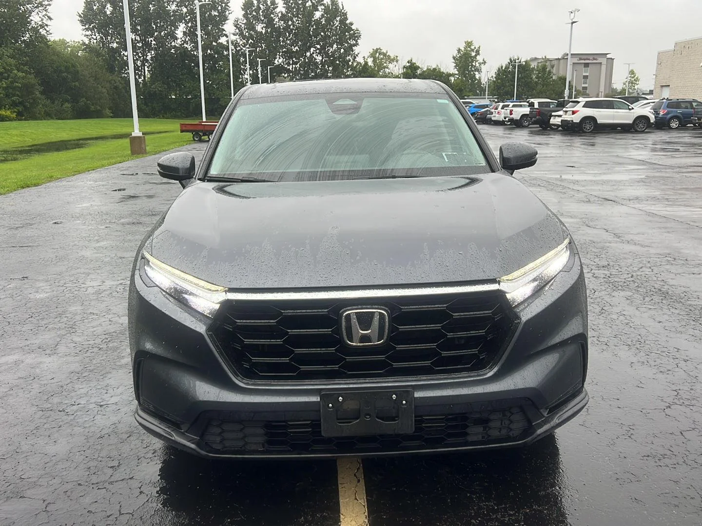 Used 2024 Meteorite Gray Metallic Honda EX image 3
